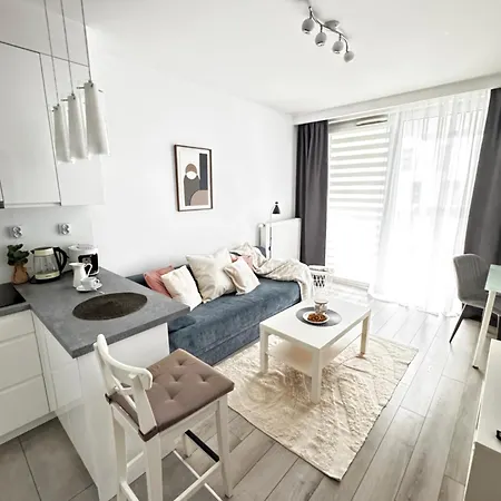 Inpoint One Bedroom With Balcony Self Check-in Near Vistula River&tauron Arena Daire *