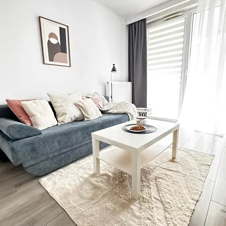 Inpoint One Bedroom With Balcony Self Check-in Near Vistula River&tauron Arena 公寓